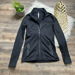 Fabletics Black Thrum Hole Athletic‎ Jacket
